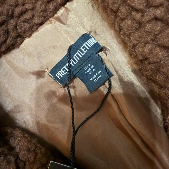 Cropped teddy coat - Picture 3 of 3